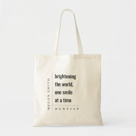 Moderne Minimal Simple Bold Tandarts Gift Tote Bag
