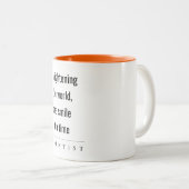 Moderne Minimal Simple Bold Tandarts Gift Tweekleurige Koffiemok (Voorkant rechts)