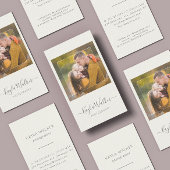 Moderne Minimal Simple Fotograaf Ivoor Visitekaartje