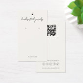 Moderne Minimal Simple Heart Oorbellen Display Kaa Visitekaartje (Bureau)