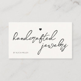 Moderne Minimal Simple Heart QR-code Visitekaartje