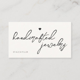 Moderne Minimal Simple Heart QR-code Visitekaartje