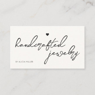 Moderne Minimal Simple Heart QR-code Visitekaartje