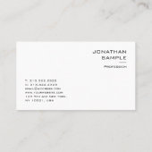 Moderne Minimal Sjabloon Elegant Professional Visitekaartje (Achterkant)