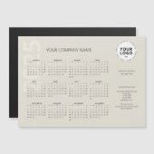 Moderne Minimal Taupe Business Calendar 2025 (Voorkant / Achterkant)