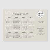 Moderne Minimal Taupe Business Calendar 2025 (Voorkant)