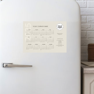 Moderne Minimal Taupe Business Calendar 2025