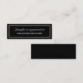 Moderne Minimal Vrijgezellenfeest Registry Enclosu Mini Visitekaartje (Voorkant / Achterkant)