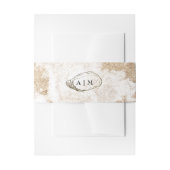 Moderne minimal Waterverf oester bruiloft Uitnodigingen Wikkel (Voorkant Voorbeeld)