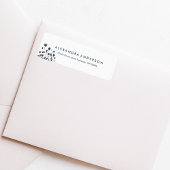 Moderne Minimal Waterverf Wildflowers Etiket