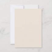 Moderne Minimal Wedding RSVP Kaart (Achterkant)