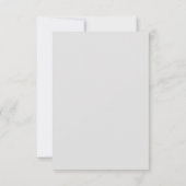Moderne Minimal Wedding RSVP Kaart (Achterkant)