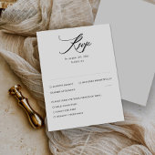 Moderne Minimal Wedding RSVP Kaart