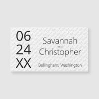 Moderne Minimal Wedding Save the Date Magnet Kaart