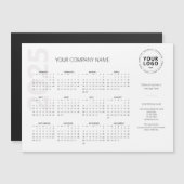 Moderne Minimal White Business Kalender 2025 (Voorkant / Achterkant)