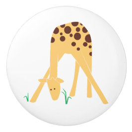 Moderne Minimal Yellow Giraffe keramische trekknop Keramische Knop