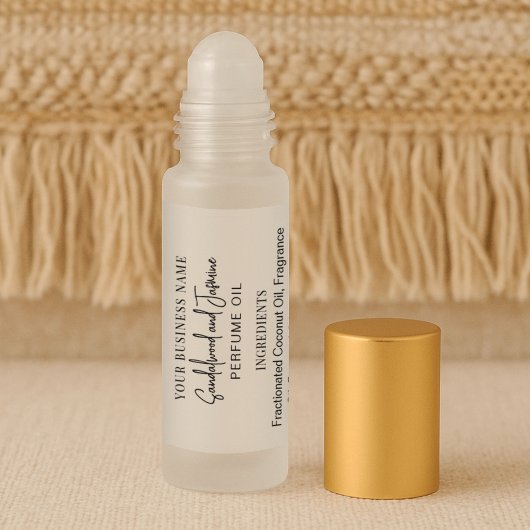 Moderne Minimale 10ml Parfum Roller Flesetiketten Sticker