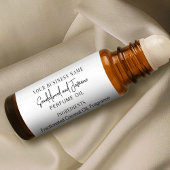 Moderne Minimale 10ml Parfum Roller Flesetiketten Sticker