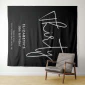 Moderne Minimale 30e verjaardag Wandkleed (In Situ (horizontaal))