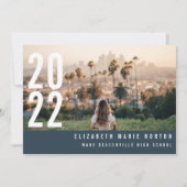 Moderne, minimale 3 foto's afstuderen eenvoudig ma aankondiging (Achterkant)