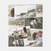 Moderne, minimale 5 foto-elegant fleece deken (Voorkant)