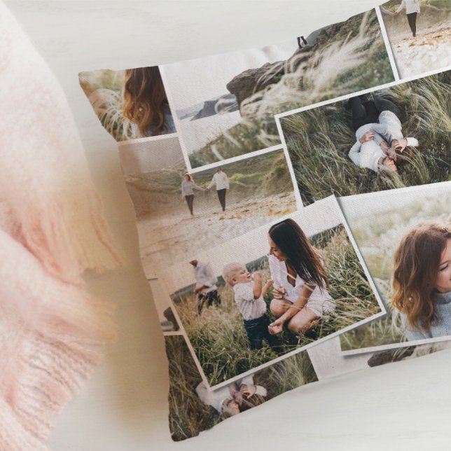 Moderne, minimale 5 foto-elegant fleece deken kussen (Creator heeft geüpload)