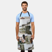 Moderne, minimale 5 foto-elegant fleece deken schort (Gedragen)