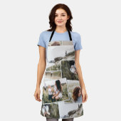 Moderne, minimale 5 foto-elegant fleece deken schort (Gedragen)