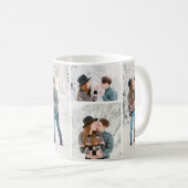 Moderne, minimale 5 foto-kerstelegant script Co Koffiemok (Voorkant rechts)