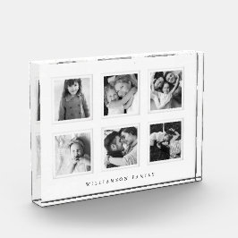 Moderne minimale 6-rastermatboard zwart/wit foto