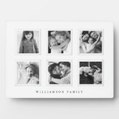 Moderne minimale 6-rastermatboard zwart/wit foto fotoplaat (voorkant)