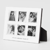 Moderne minimale 6-rastermatboard zwart/wit foto fotoplaat (Zijkant)