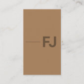 Moderne, minimale aangepaste Logo, eenvoudige donk Visitekaartje (Voorkant)