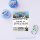 Moderne minimale aangepaste makelaar onroerend goe flyer (Enkel)