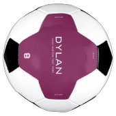 Moderne Minimale Aangepaste Naam Jersey Nummer Mag Voetbal (Gedraaid)