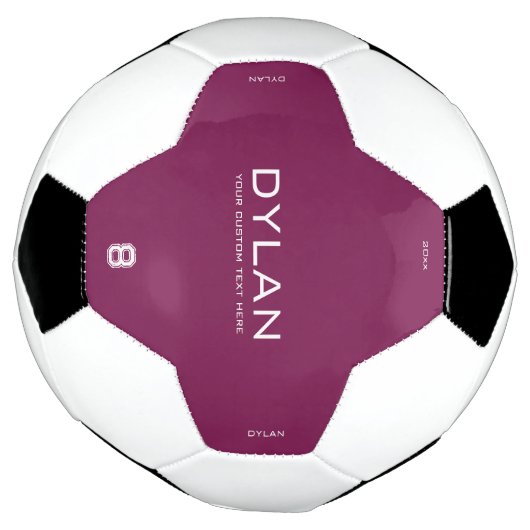 Moderne Minimale Aangepaste Naam Jersey Nummer Mag Voetbal (Gedraaid)