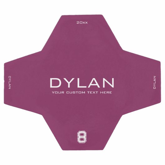 Moderne Minimale Aangepaste Naam Jersey Nummer Mag Voetbal (Enkel)