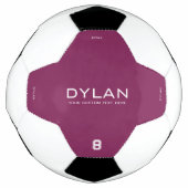 Moderne Minimale Aangepaste Naam Jersey Nummer Mag Voetbal (Voorkant)