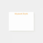Moderne minimale aangepaste naam post-it® notes (Voorkant)