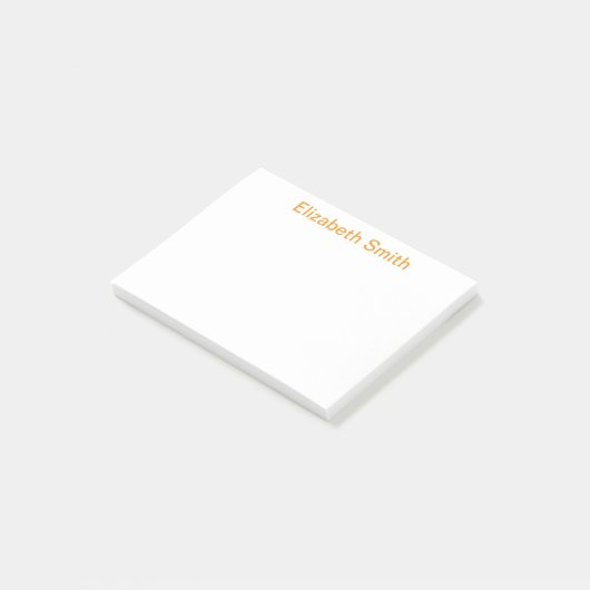Moderne minimale aangepaste naam post-it® notes (Schuin)