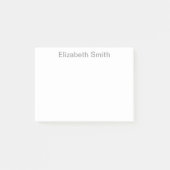 Moderne minimale aangepaste naam post-it® notes (Voorkant)
