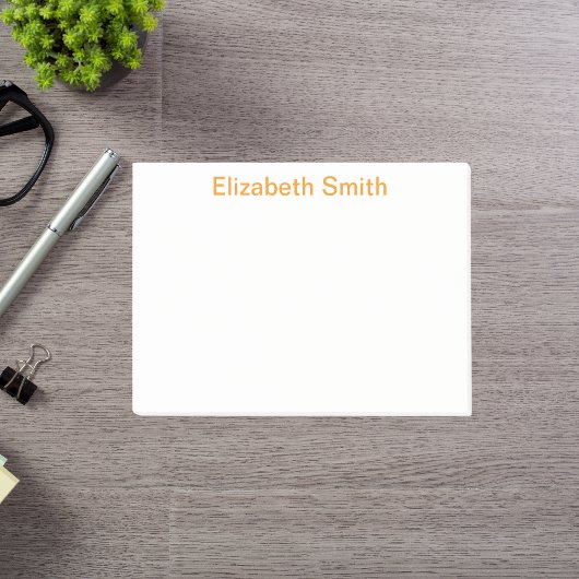 Moderne minimale aangepaste naam post-it® notes
