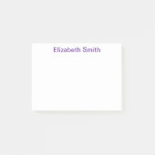 Moderne minimale aangepaste naam post-it® notes (Voorkant)