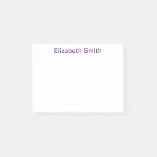 Moderne minimale aangepaste naam post-it® notes (Voorkant)