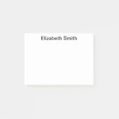 Moderne minimale aangepaste naam post-it® notes (Voorkant)