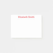 Moderne minimale aangepaste naam post-it® notes (Voorkant)