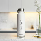 Moderne minimale aangepaste verticale Logo Corpora Waterfles