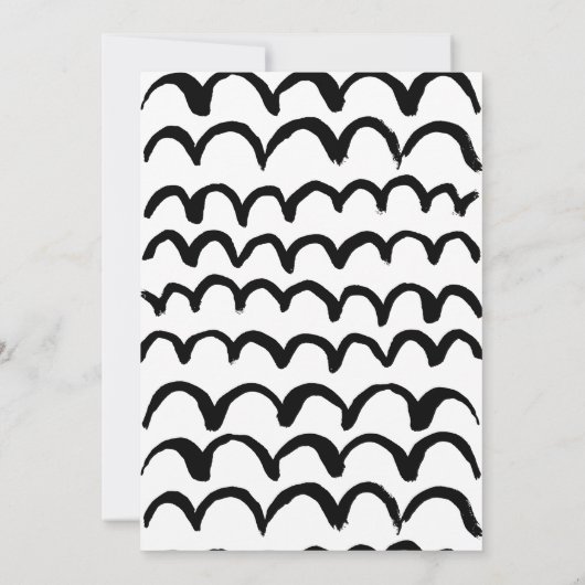 Moderne, minimale aankondigingskaart voor Afstuder Aankondiging (Achterkant)