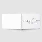 Moderne minimale aardbevingskundige eenvoudige bru gastenboek (Volledig)