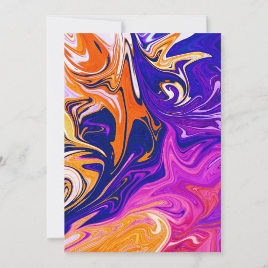 Moderne minimale Abstracte Art Boho Elegant Weddin Kaart (Achterkant)